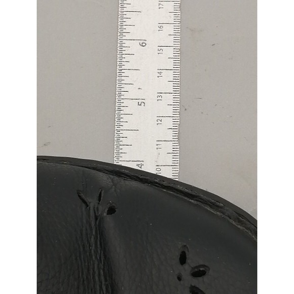 Cobbie Cuddlers Pumps Womens Black 8.5 Wide Slingback Leather Shoe Hook Loop - Picture 4 of 11